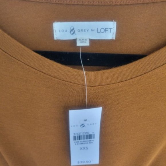 Lou & Grey Twist Front Top XXS NWT - Picture 3 of 3